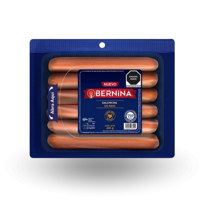 Salchicha de Pavo Bernina / 455 Gr