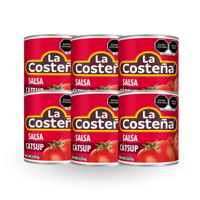 Catsup Costeña 6 pzs / 3.25 kg