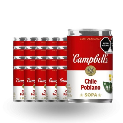 Crema Campbells Poblano 24 pzs / 430 gr (1)