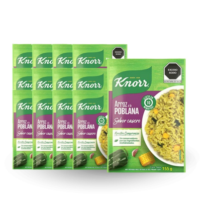 Arroz Knorr inst poblano - 12 pz