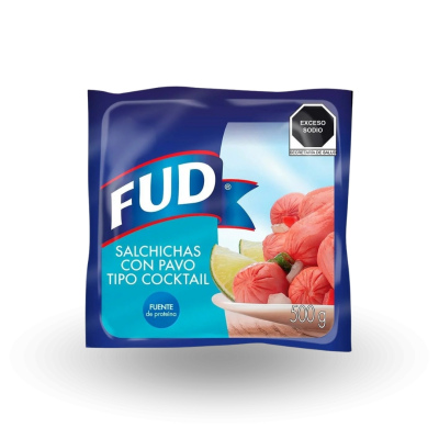 Salchicha FUD pavo cocktail / 500 Gr